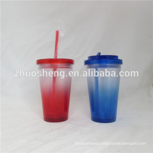 Protein shaker 16oz freedom water straw mug
